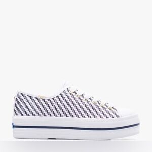 Keds X Kate Spade New York Triple Up Woven Sneakers Women's 8 NEW SOLD OUT